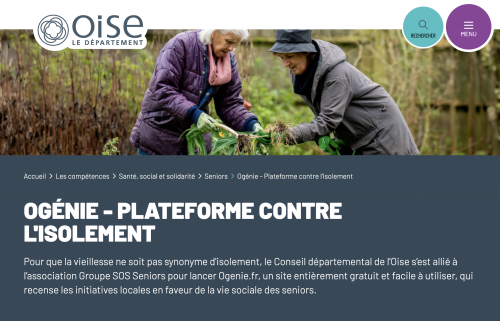 Ogénie - Plateforme contre l'isolement